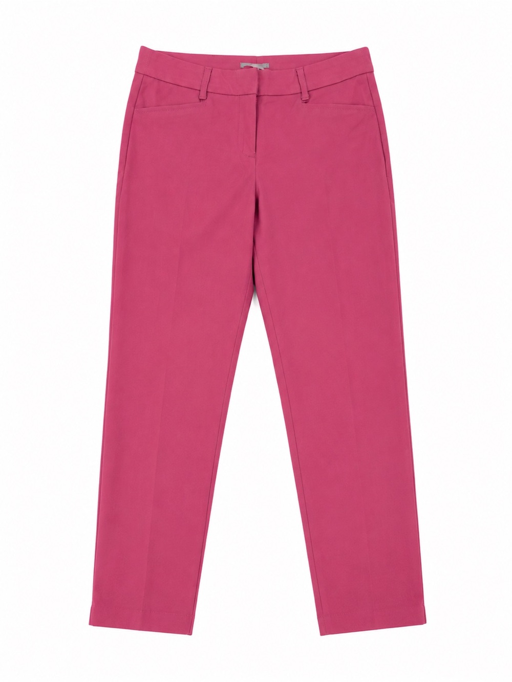 Maurices Cropped Straight Pants in Bright Pink